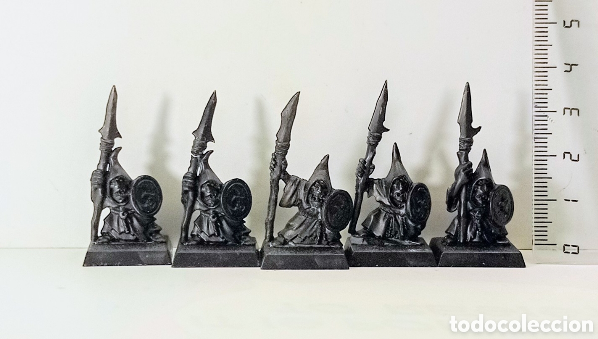 Juegos antiguos: LOTE 8 / 5 ELFOS CON LANZAS/ WARHAMMER - Foto 4