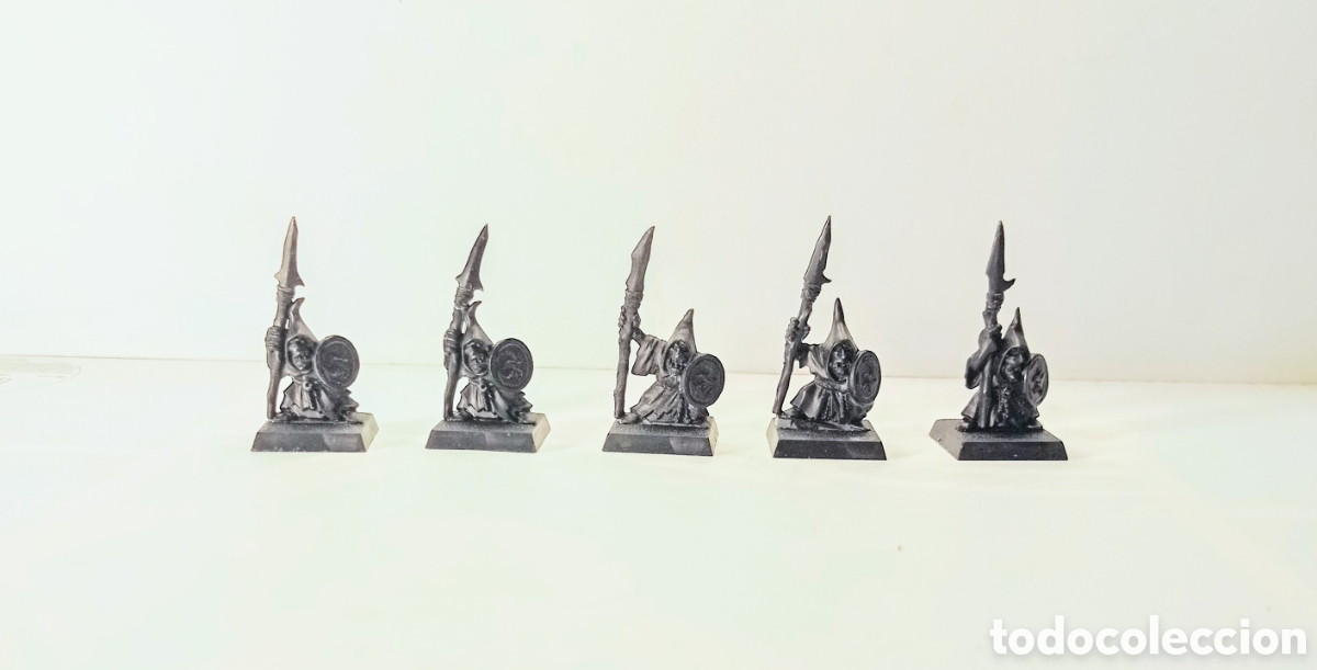 Juegos antiguos: LOTE 8 / 5 ELFOS CON LANZAS/ WARHAMMER - Foto 1