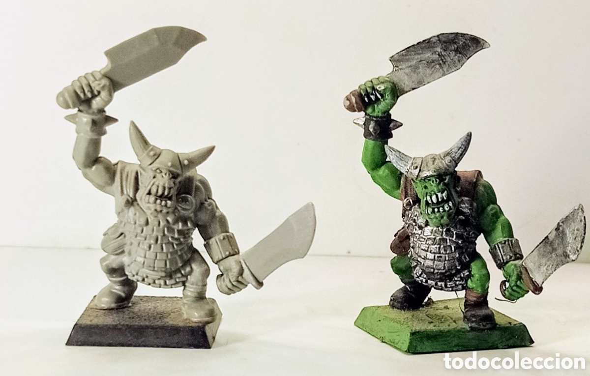 Juegos antiguos: LOTE 40 / ORCOS CON ESPADAS / WARHAMMER - Foto 3