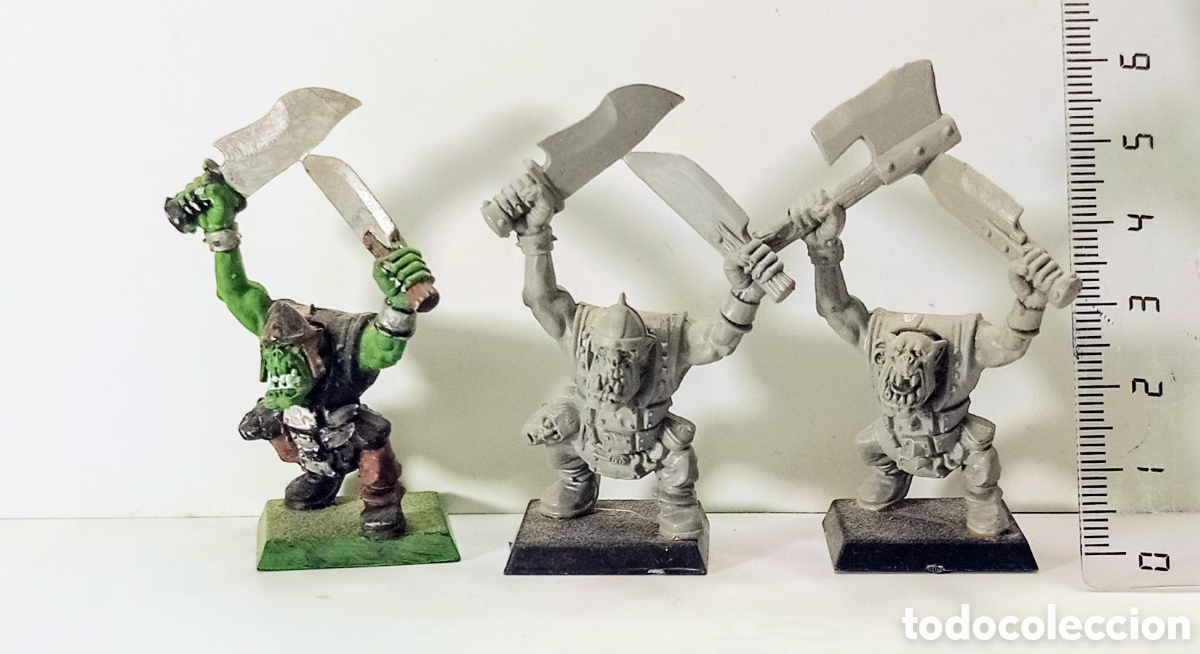 Juegos antiguos: LOTE 13 / ORCOS CON ESPADAS / WARHAMMER - Foto 5