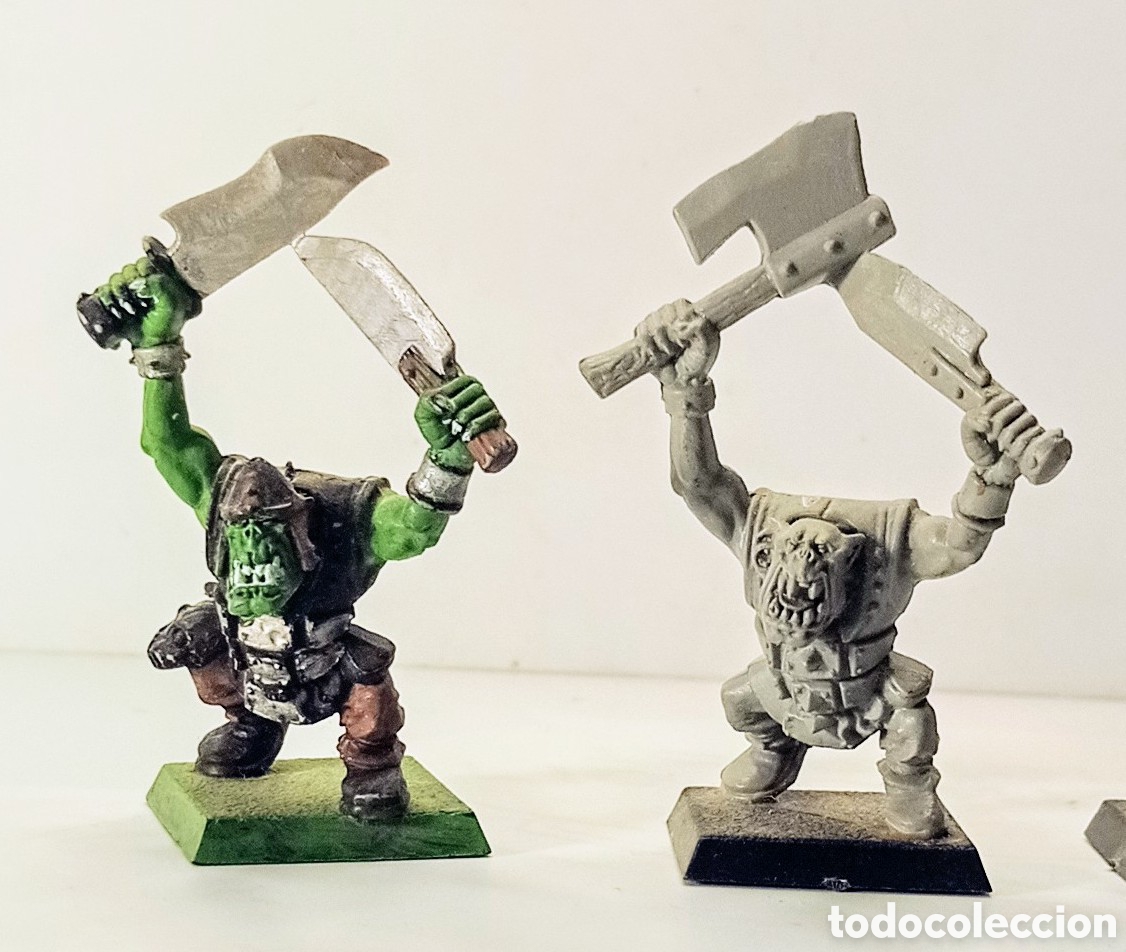 Juegos antiguos: LOTE 13 / ORCOS CON ESPADAS / WARHAMMER - Foto 2