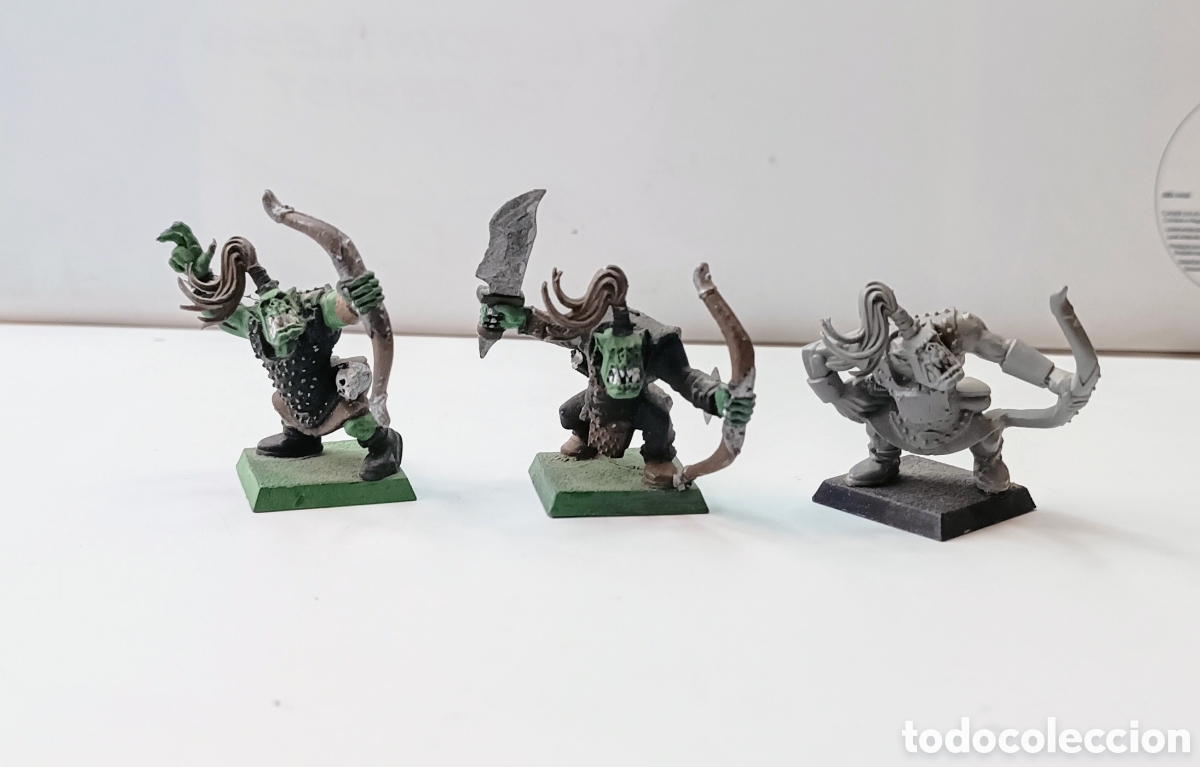 Juegos antiguos: LOTE 78 /3 ORCOS / WARHAMMER / - Foto 1