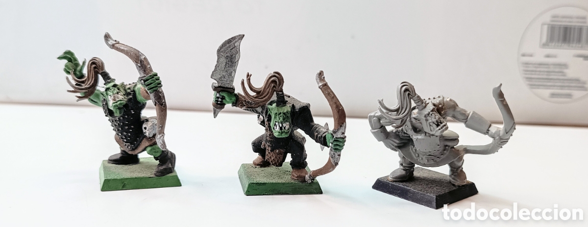 Juegos antiguos: LOTE 78 /3 ORCOS / WARHAMMER / - Foto 2