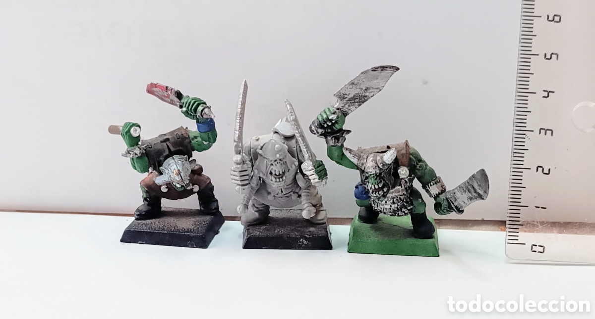 Juegos antiguos: LOTE 201/ 3 ORCOS / WARHAMMER / - Foto 6