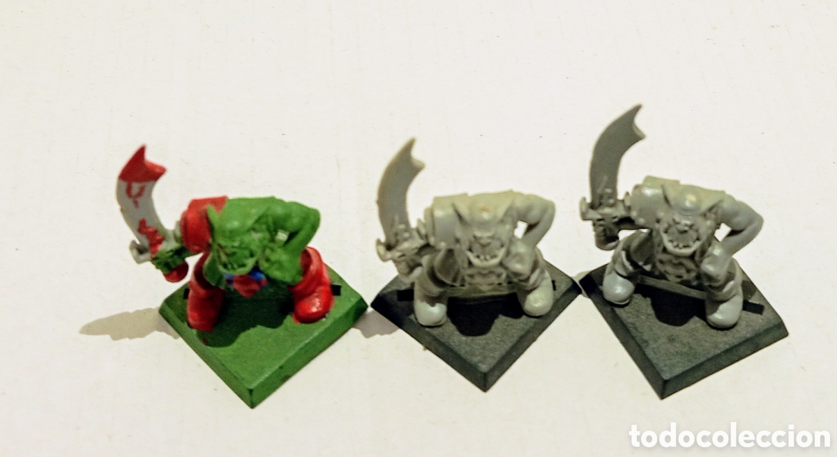 Juegos antiguos: LOTE 92 /3 ORCOS/ WARHAMMER / - Foto 2