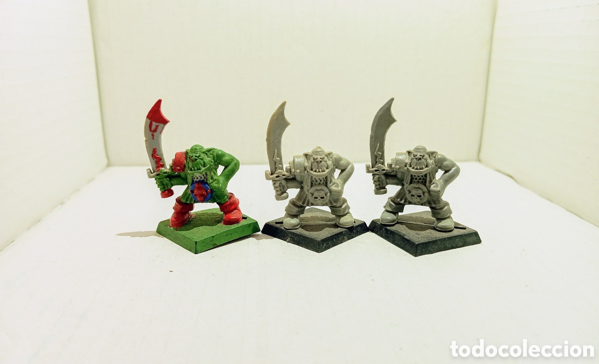 Juegos antiguos: LOTE 92 /3 ORCOS/ WARHAMMER / - Foto 1