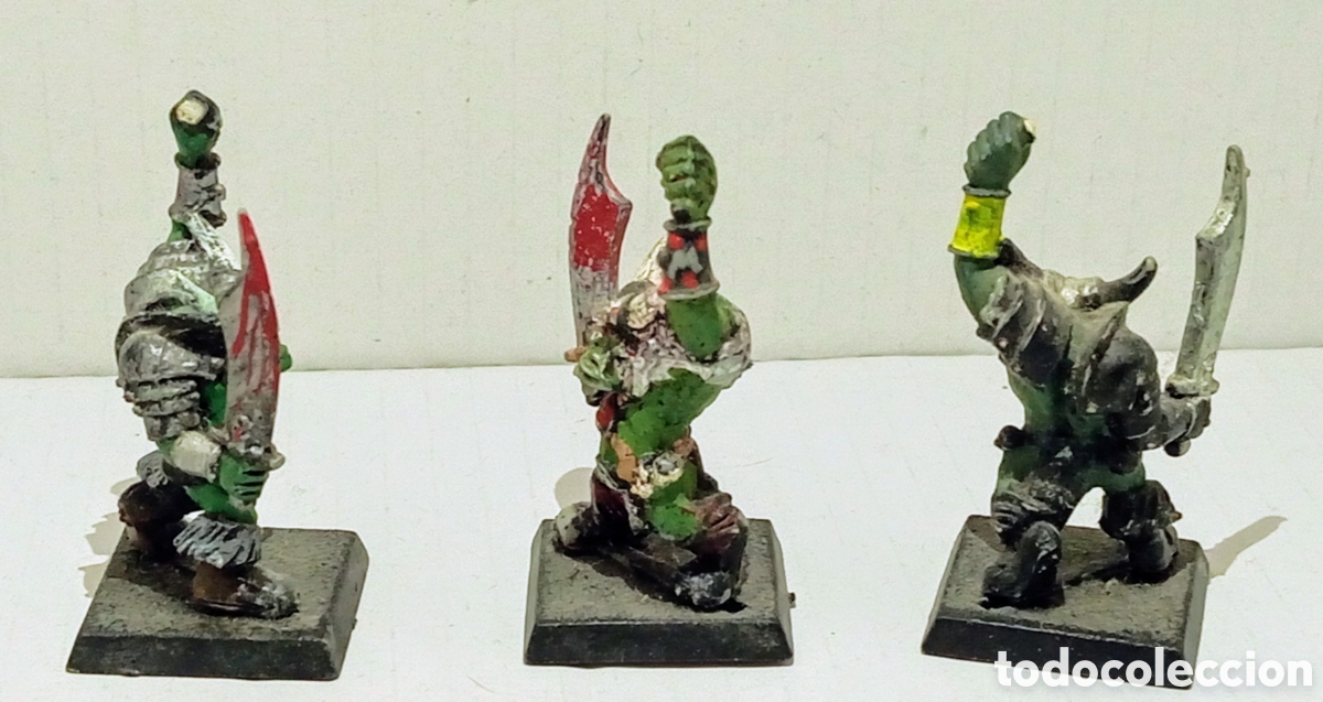 Juegos antiguos: LOTE 89 /3 ORCOS/ WARHAMMER - Foto 5