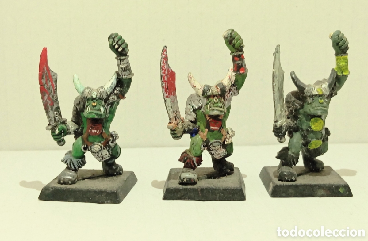 Juegos antiguos: LOTE 89 /3 ORCOS/ WARHAMMER - Foto 6