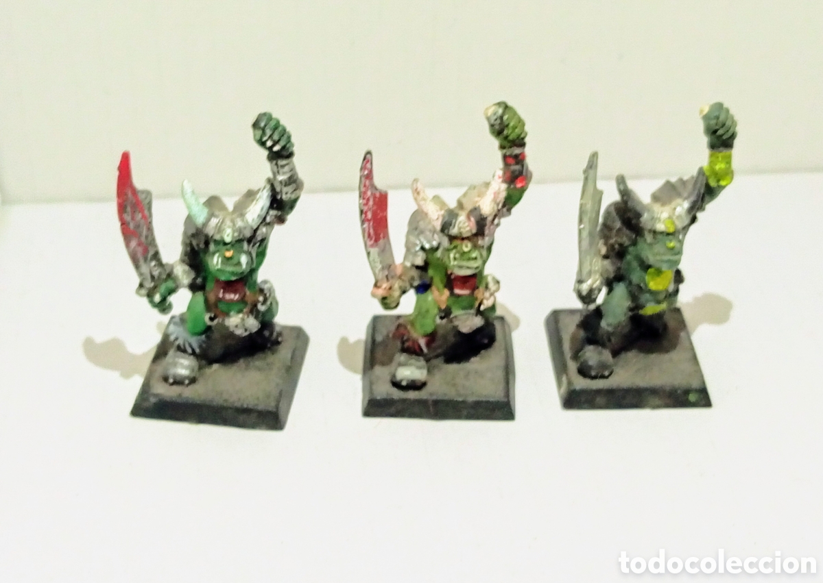 Juegos antiguos: LOTE 89 /3 ORCOS/ WARHAMMER - Foto 1