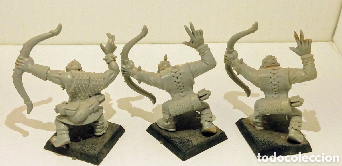 Juegos antiguos: LOTE 105 / 3 ORCOS ARQUEROS / WARHAMMER / - Foto 7