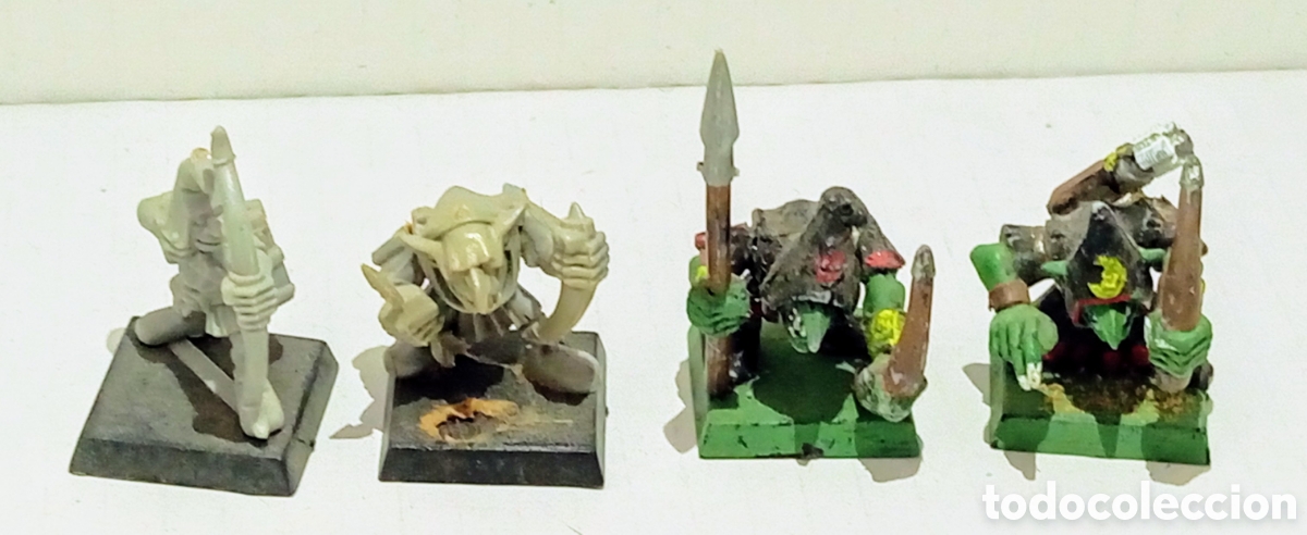 Juegos antiguos: LOTE 93 / 4 ELFOS/ WARHAMMER / - Foto 2