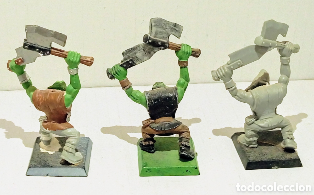 Juegos antiguos: LOTE 83 /3 ORCOS/ WARHAMMER / - Foto 7