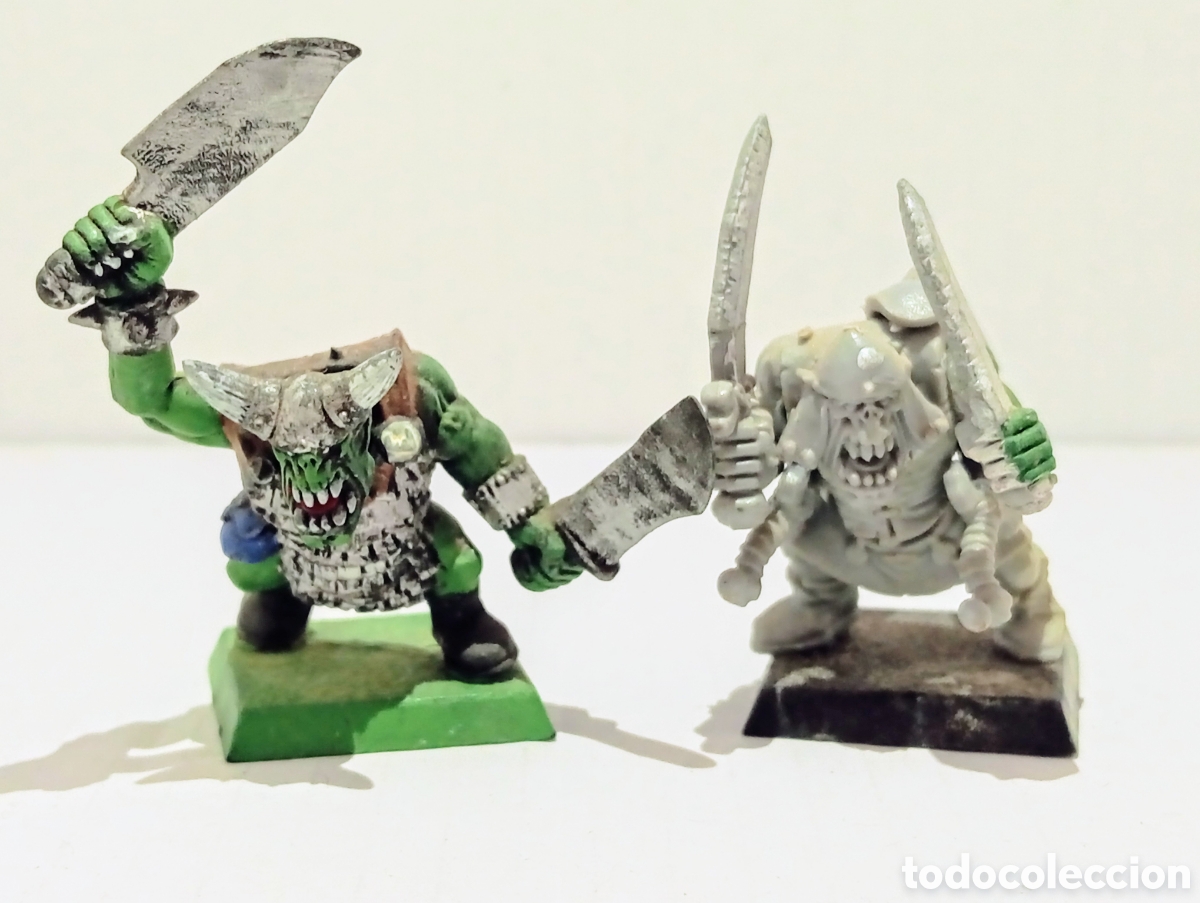 Juegos antiguos: LOTE 39 / 2 ORCOS / WARHAMMER - Foto 4