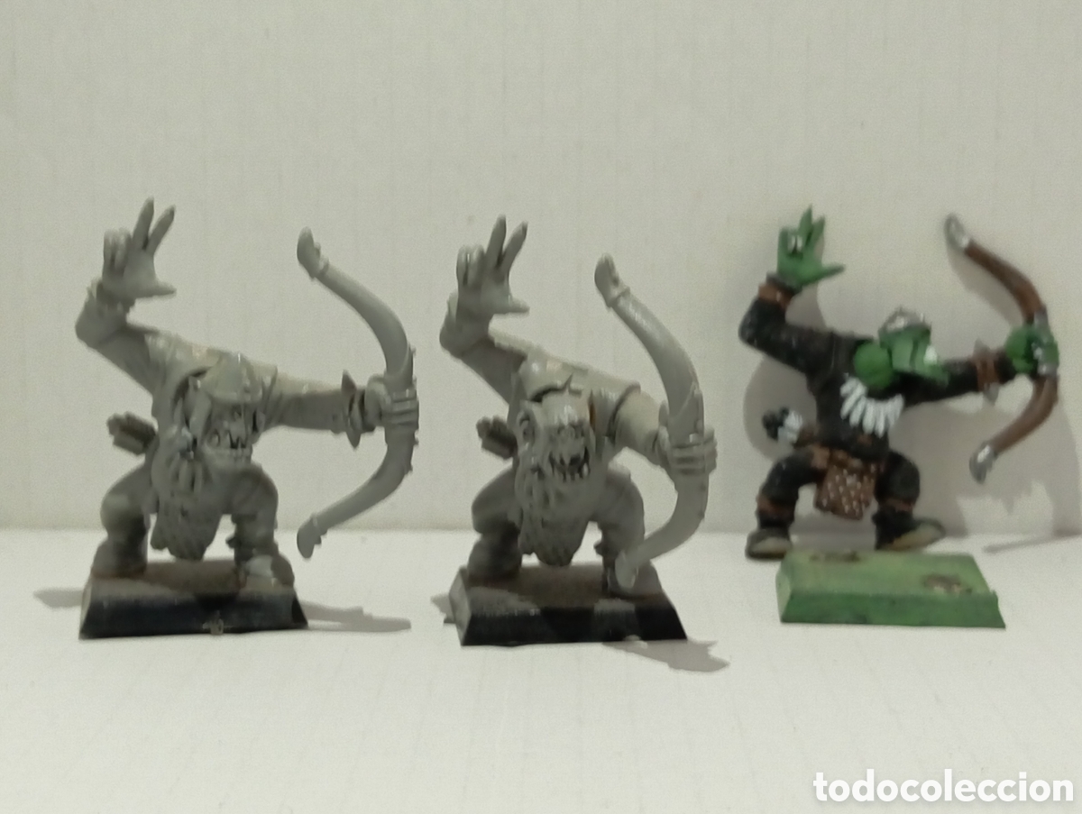 Juegos antiguos: LOTE 102 /ORCOS arqueros/ WARHAMMER / - Foto 8