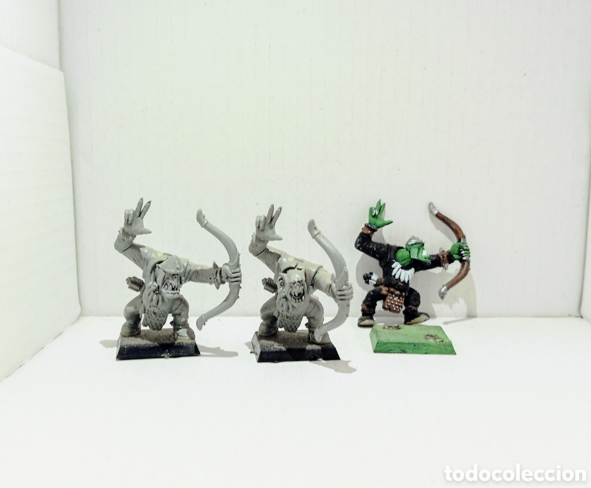 Juegos antiguos: LOTE 102 /ORCOS arqueros/ WARHAMMER / - Foto 1