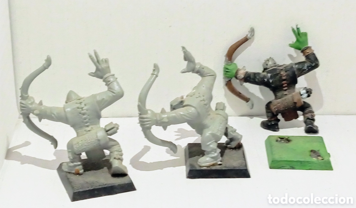 Juegos antiguos: LOTE 102 /ORCOS arqueros/ WARHAMMER / - Foto 2