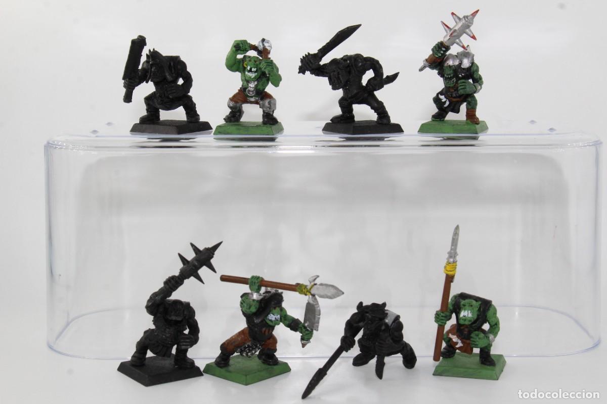 Juegos antiguos: WORKSHOP WARHAMMER ORC WARRIORS REGIMENT 8 MINIATURAS PLASTICO - Foto 1