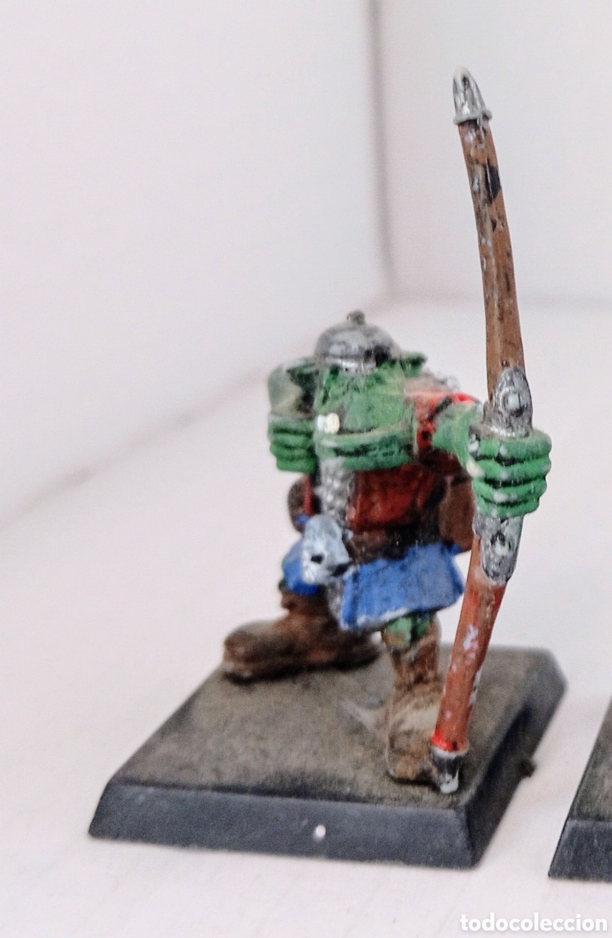 Juegos antiguos: LOTE 95/ 3 ORCOS ARQUEROS / WARHAMMER / - Foto 2