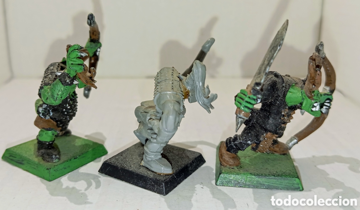 Juegos antiguos: LOTE 78-2/ORCOS ARQUEROS/ WARHAMMER / - Foto 3
