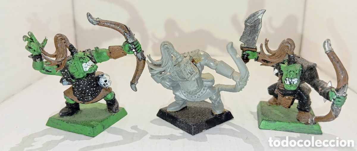 Juegos antiguos: LOTE 78-2/ORCOS ARQUEROS/ WARHAMMER / - Foto 6