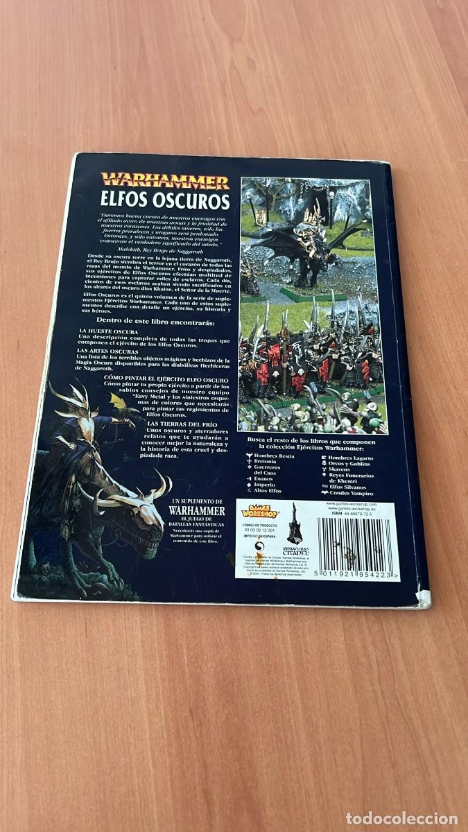 Juegos antiguos: Codec Libro de ejercito Elfos Oscuros Warhammer oldhammer GW - Foto 2