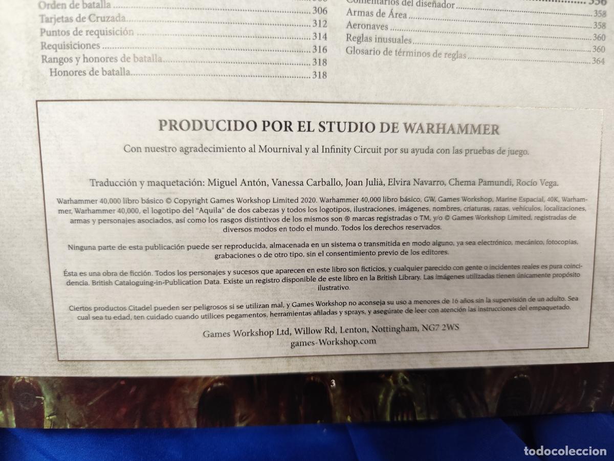 Juegos antiguos: WARHAMMER 40.000: LIBRO BASICO - Foto 6