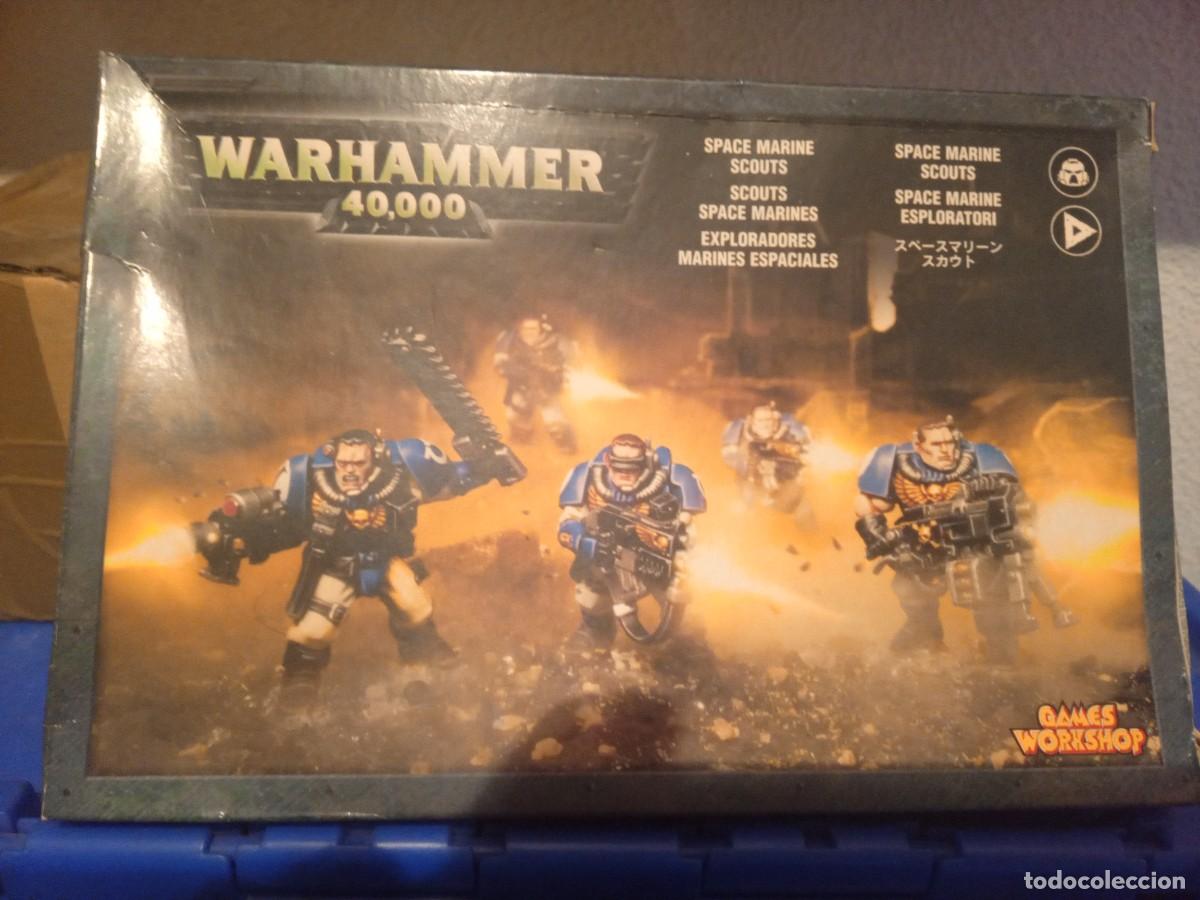 Juegos antiguos: Warhammer 40.000 Space marines scouts - Foto 1
