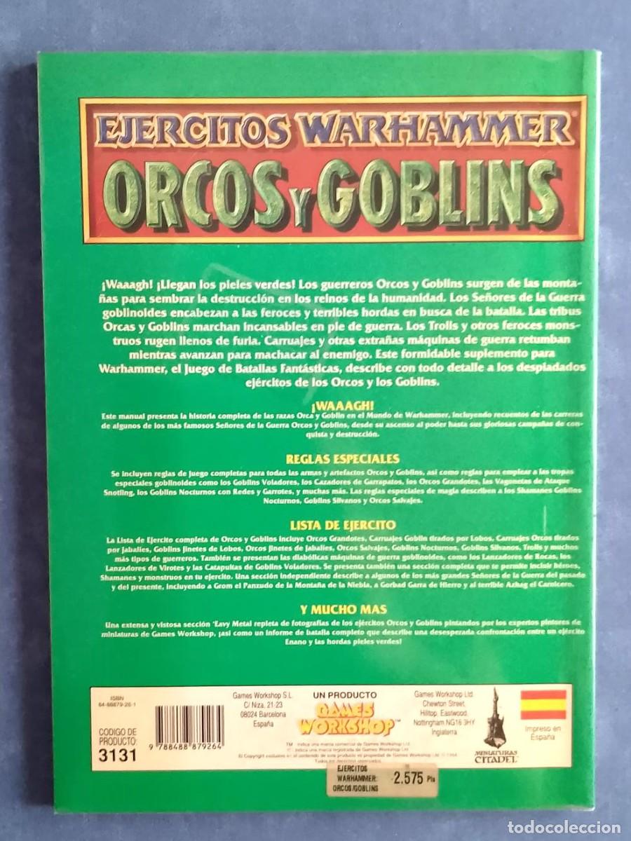 Juegos antiguos: LIBRO SUPLEMENTO WARHAMMER ORCOS Y GOBLINS 1994 GAMES WORKSHOP - Foto 2
