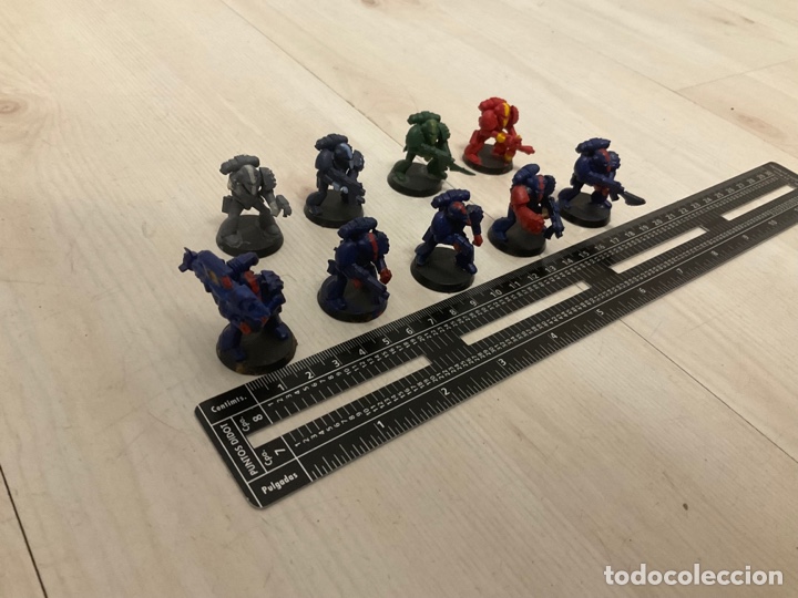 Juegos antiguos: 9 space marines Oldhammer W40K - Foto 3
