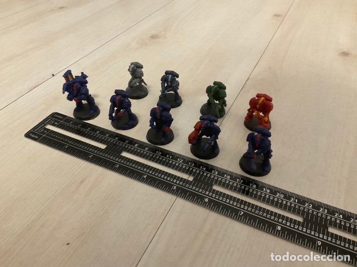 Juegos antiguos: 9 space marines Oldhammer W40K - Foto 4