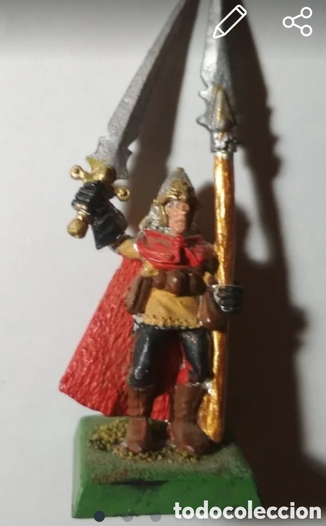 Juegos antiguos: Figura hierro retro Warhammer - Foto 1