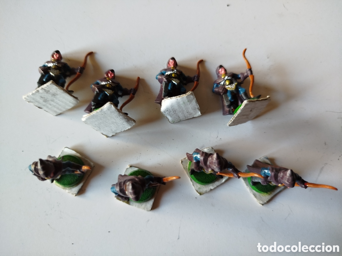 Juegos antiguos: Lote 8 arqueros Warhammer pl&aacute;stico - Foto 1