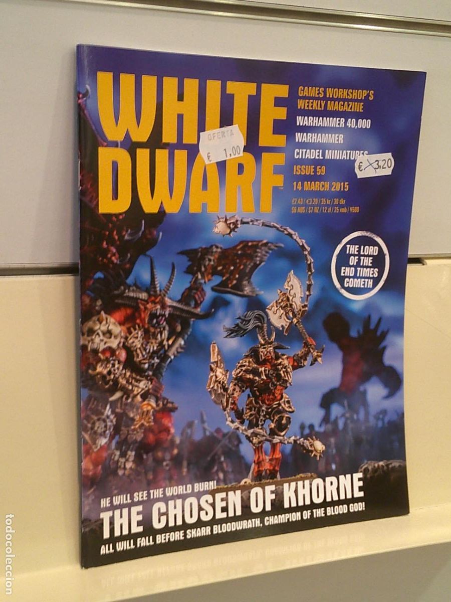 Juegos antiguos: WHITE DWARF N&ordm; 59 (EN INGLES) - GAMES WORKSHOP OFERTA - Foto 1