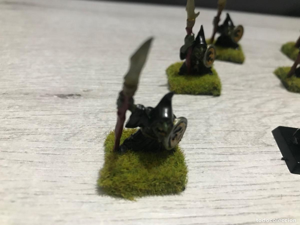 Juegos antiguos: Lote de 9 figuras Warhammer Goblins - Foto 2
