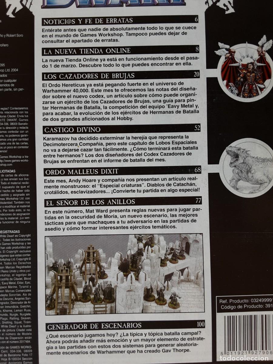 Juegos antiguos: WHITE DWARF NUMERO 108 ABRIL 2004 GAMES WORKSHOP - Foto 3