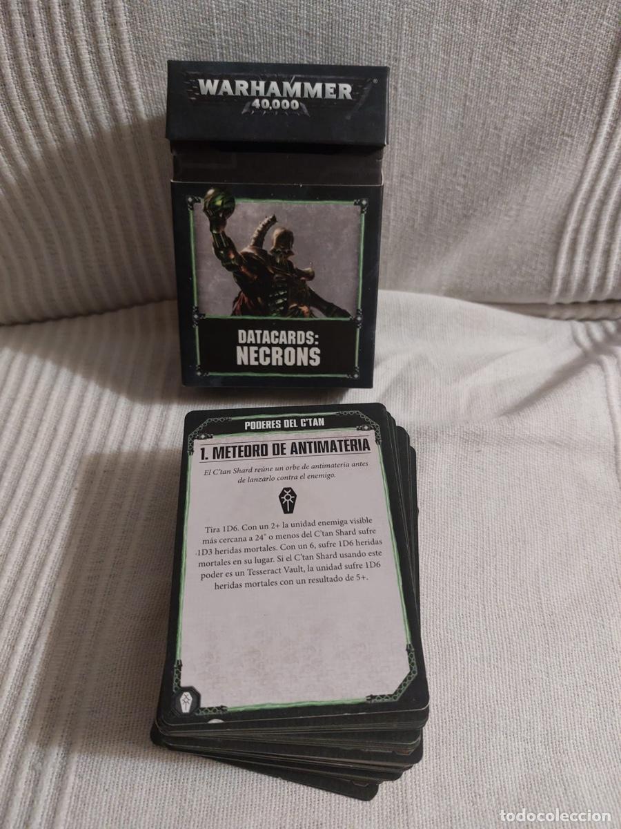 Juegos antiguos: WARHAMMER DATACARDS NECRONS - Foto 2