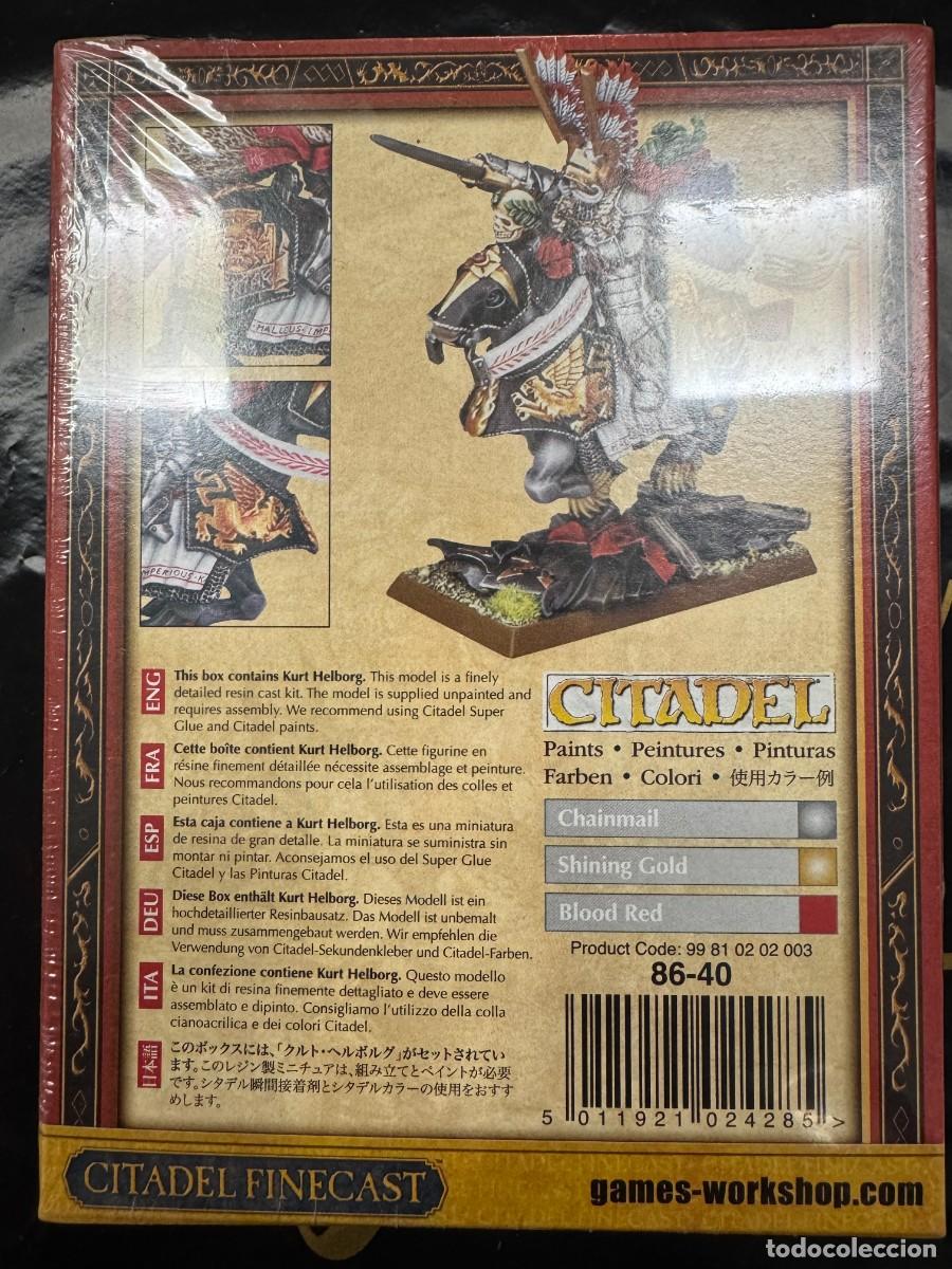 Juegos antiguos: WARHAMMER - KURT HELBORG - CITADEL FINECAST - Foto 2