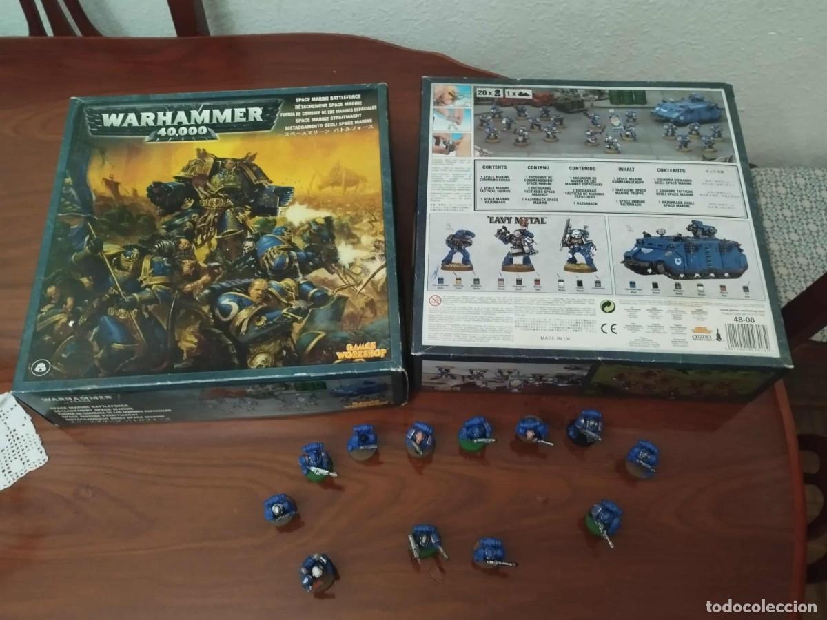 Juegos antiguos: Caja de figuras Warhammer - Foto 2