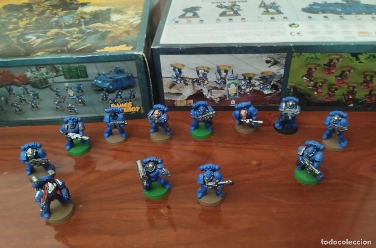 Juegos antiguos: Caja de figuras Warhammer - Foto 1