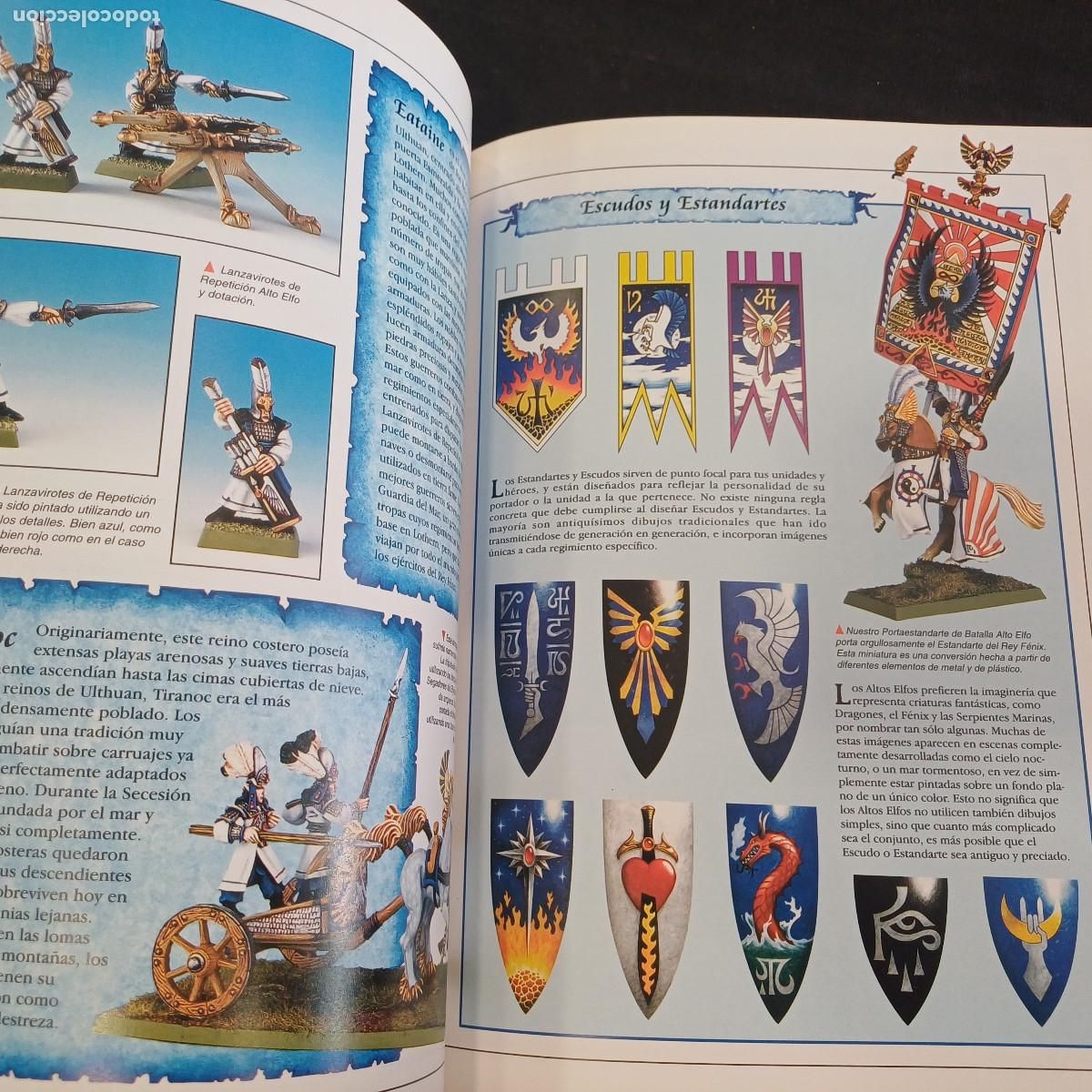 Juegos antiguos: WARHAMMER SUPLEMENTO/EJERCITOS ALTOS ELFOS. - Foto 4