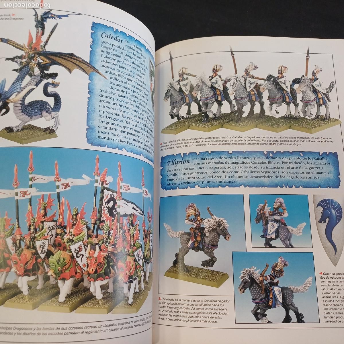 Juegos antiguos: WARHAMMER SUPLEMENTO/EJERCITOS ALTOS ELFOS. - Foto 5
