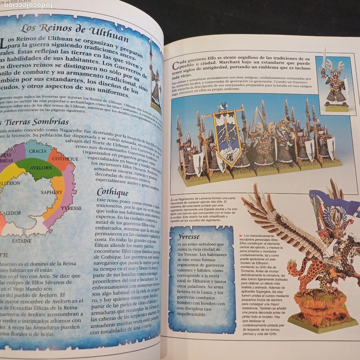 Juegos antiguos: WARHAMMER SUPLEMENTO/EJERCITOS ALTOS ELFOS. - Foto 7
