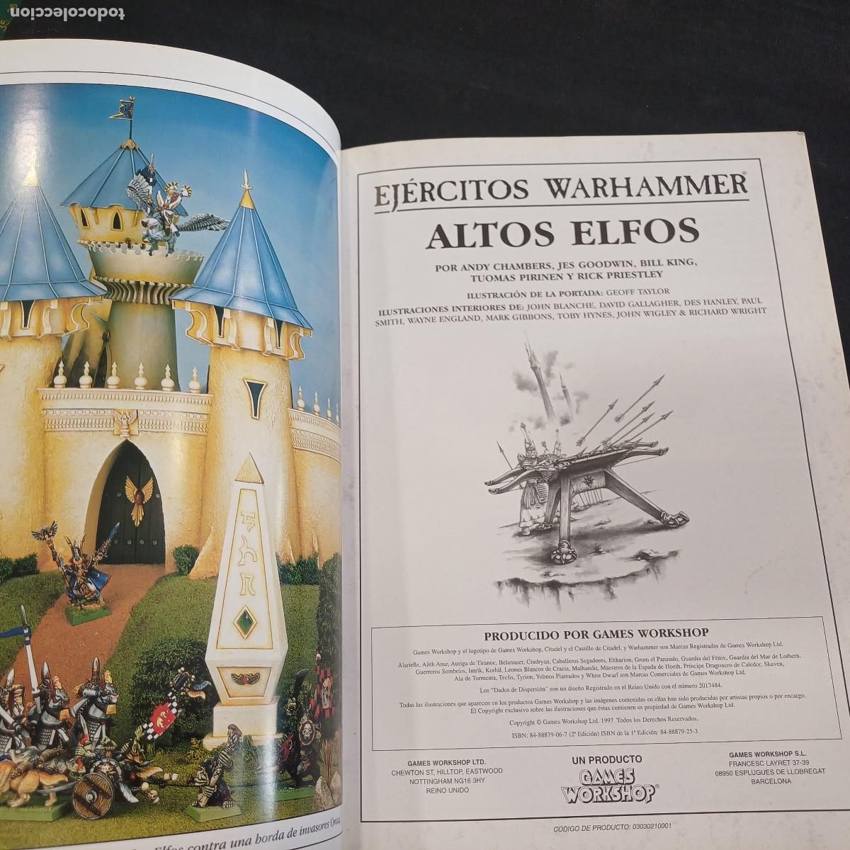 Juegos antiguos: WARHAMMER SUPLEMENTO/EJERCITOS ALTOS ELFOS. - Foto 8