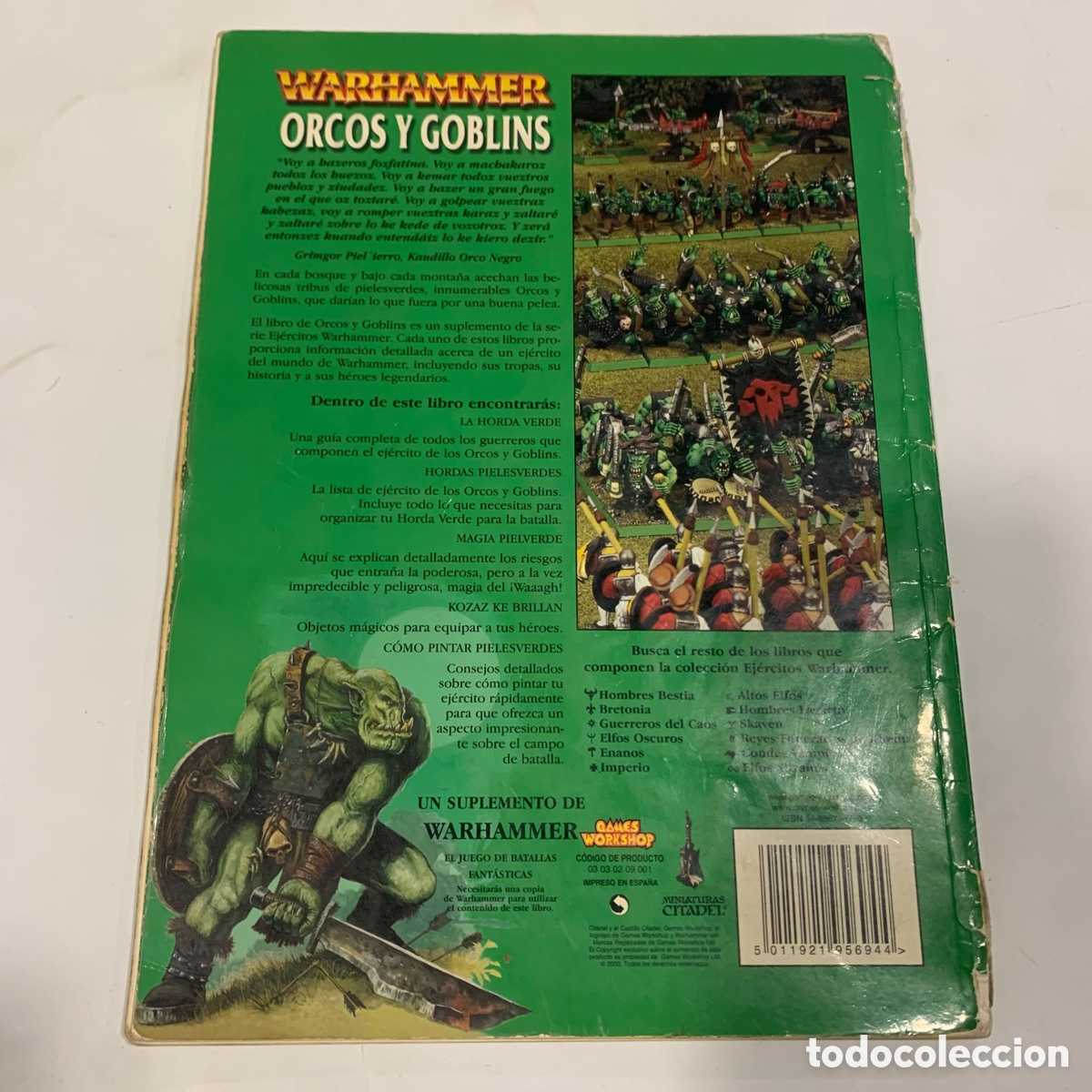 Juegos antiguos: Libro warhammer orcos y goblins games workshop 2000 - Foto 4