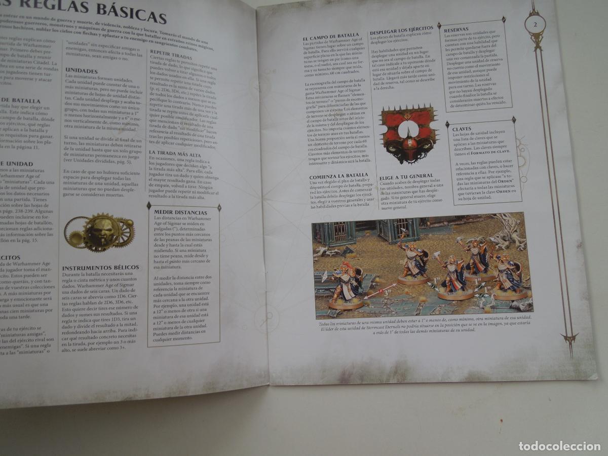 Juegos antiguos: WARHAMMER - AGE OF SIGMAR - REGLAS BASICAS - GAMES WORKSHOP - - Foto 2