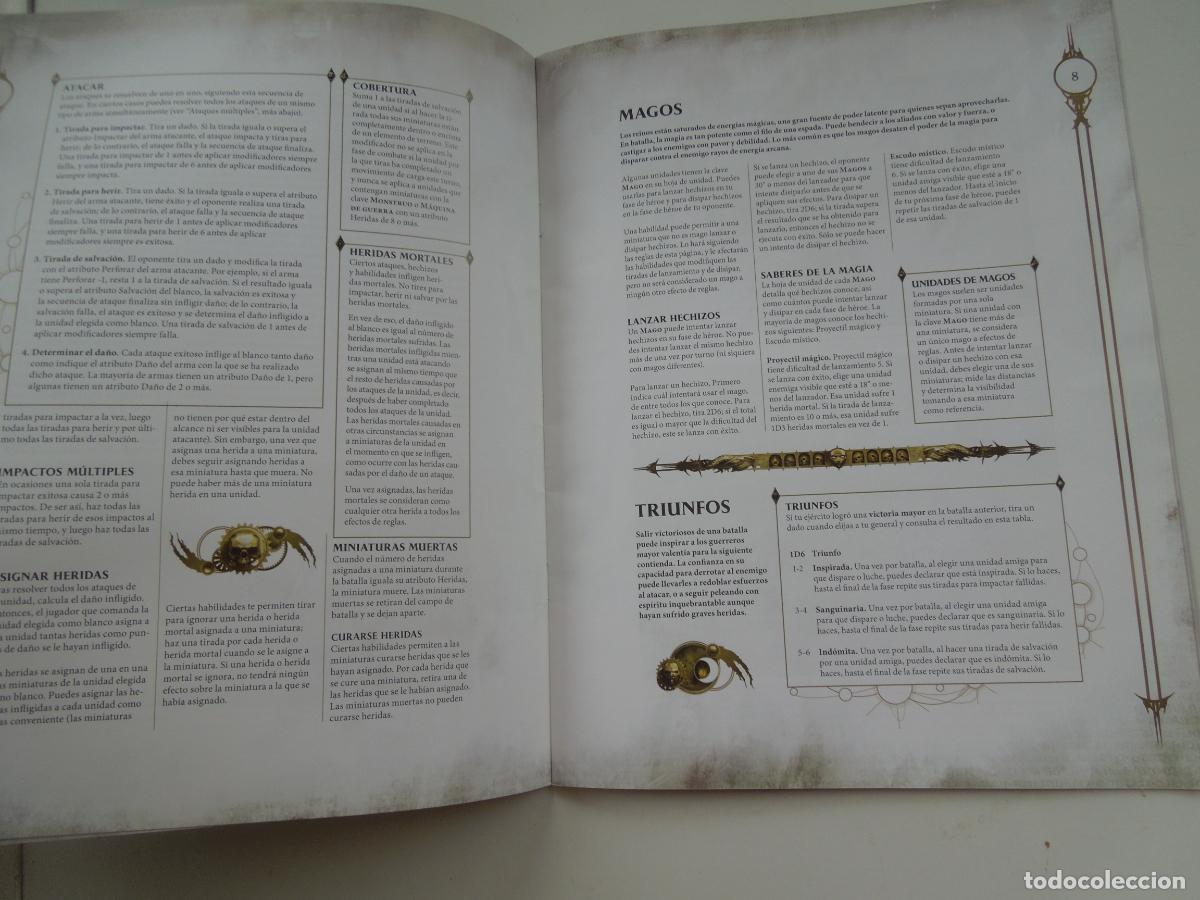 Juegos antiguos: WARHAMMER - AGE OF SIGMAR - REGLAS BASICAS - GAMES WORKSHOP - - Foto 3