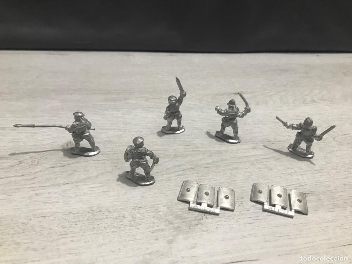 Juegos antiguos: Lote de 6 figuras de plomo tipo Warhammer - Foto 14