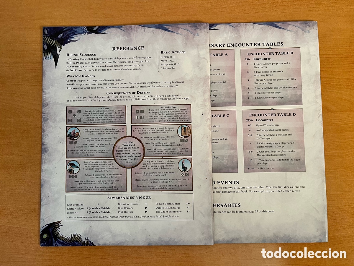 Juegos antiguos: Silver Tower Warhammer Quest Manuals & Cards - Foto 5