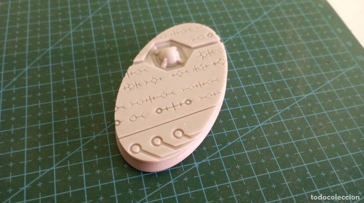 Juegos antiguos: 3 bases 75x42mm necrones - Foto 2