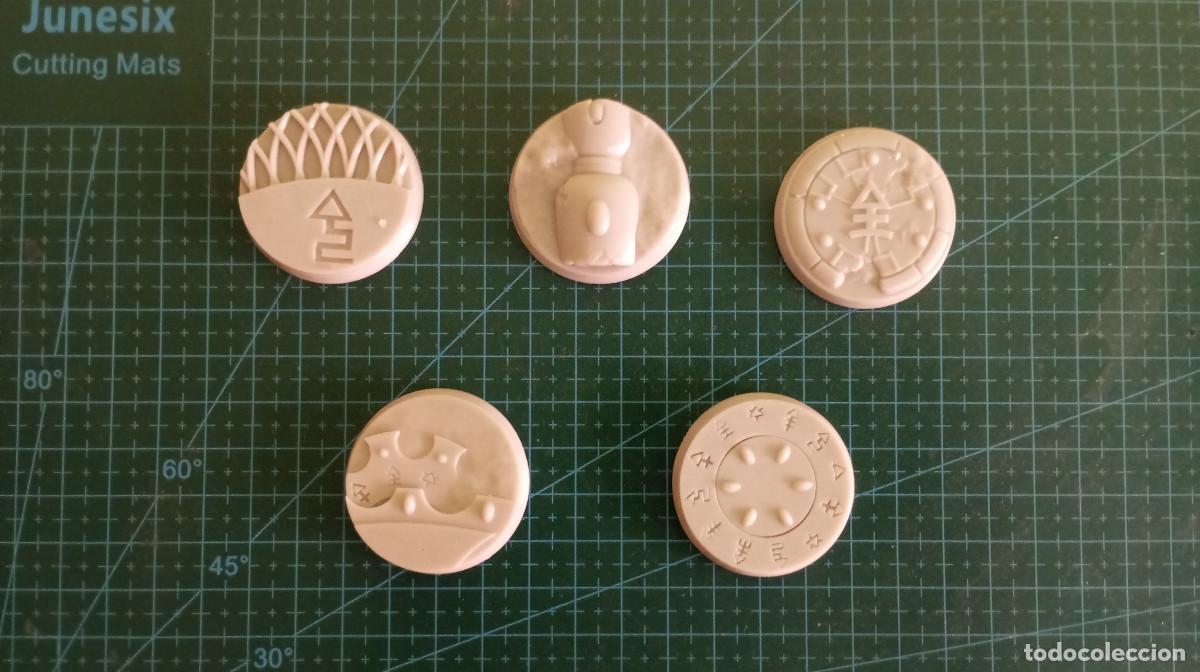 Juegos antiguos: 5 bases con detalles de 40mm eldar - Foto 7